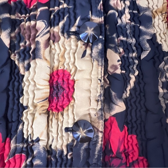 🚨Ubu Floral Reversible Semi Quilted Cardigan Jacket With Pockets - Picture 6 of 15